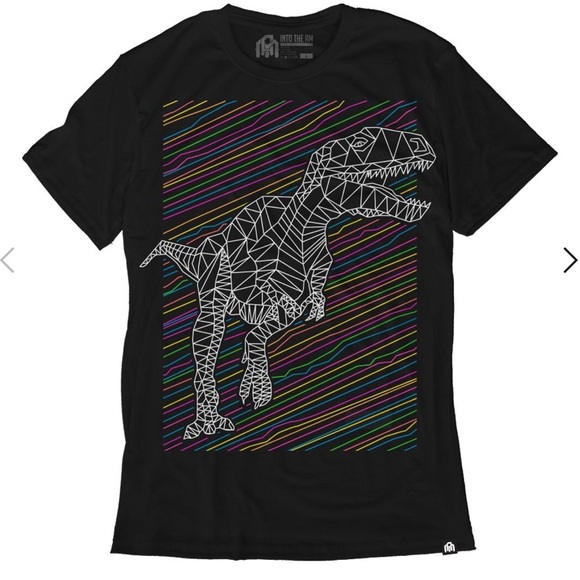 *SOLD*Funky Jurassic Rawr Glow In The Dark Men's T - Picture 2 of 6